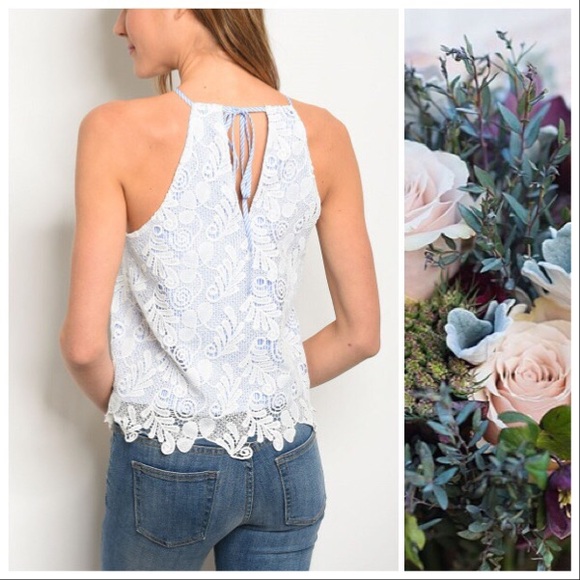 Bonnie Blue Lace Top - Picture 3 of 8